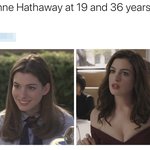 앤 해서웨이의 10대와 30대의 차이점