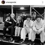 [드루와] 아리아나가 <b>인별</b>에 방탄이랑 사진 찍은 거 올림