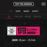 [강다니엘] 2020글로벌탑텐어워즈 투표 시작