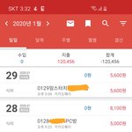 스무살 1월달 <b>지출</b> 어때