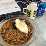 아 짜파구리 해먹음
