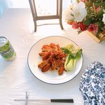 [내가한요리] 혼밥)닭볶이 &amp; 육회