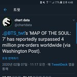 방탄 전세계 선<b>주문</b> 400만장 넘었대