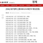 [댓글부탁해] 대구 코로나 정보 총집합 다 들어와