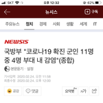 [ㅈㄱㄴ] 부대 내 <b>감염</b> 위험한거아냐?