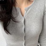 이런 붙는가디건에 <b>아우</b>터 뭐입어?