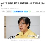 속보) 확진자 2931명 594명 <b>증가</b>...