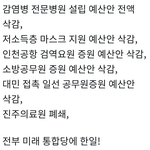 구자한당 현미통당이 <b>삭감</b>한 예산들