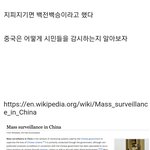 [댓글부탁해] 필독) 중국 공산당이 사람들을 어떻게 감시할까? (스크린샷)