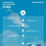 [강다니엘] 강다니엘 CYAN 타임<b>테이블</b> 보정짤