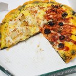 오늘 저녁은 피자로 해결했어요.