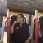 지하철 손잡이에 침 바른 남성…황당한 변명