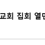 [속보] 사랑제일교회 집회
