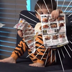 전단지 설명하는 <b>벤틀리</b>