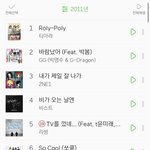 [드루와] 2011년 <b>멜로</b>차트봐ㅠㅠ추억