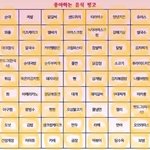 [드루와] 나도 음식빙고 해봤당