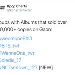 가온에서 앨범판매량 70만장 넘은 아이돌