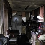 인천 아파트 화재. 남매 사망.추모물결