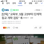[댓글부탁해] 선거 끝났으면 등교<b>개학</b> 발표 곧 나오겠네