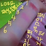 [드루와] 블러셔 <b>발색</b> 알려드림!! 다들 들어와~~~~~~~~~~