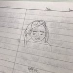수업안듣고 성생님 얼굴그림