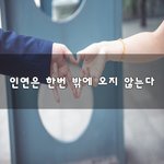 [너가봤으면] 인연은 한번 밖에 <b>오지</b> 않는다~