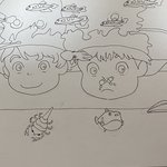 [드루와] 귀여운 포뇨랑 소스케 그렸는디 보러왕><