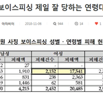 [댓글부탁해] 보이스피싱 연령대별 피해<b>건수</b>래