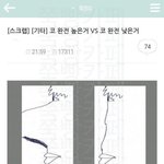 [추반해조랑] <b>코</b> 높은거 <b>vs</b> 낮은거 추반 ㄱ ㄱ