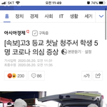 <b>청주</b>에서 의심증상 5명...