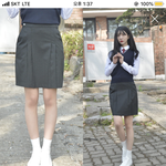 나 하복 <b>치마</b> 얼만큼 줄일까