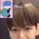 와 백현이랑 <b>영통</b>하면 손뽀뽀도 해주네..