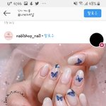 이런 네일은 그라데이션이 이쁘냐?
