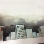판타스틱 <b>수채화</b>로 그린 도시와 고양이 이야기