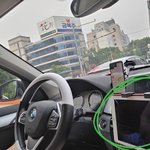 남편이 이렇게 운전해요