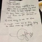 만약 최애가 나에게 이런 <b>메모</b>를 써 준다면?