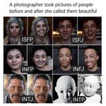 <b>mbti</b> 유형별 예쁘다는말 들었을때 반응ㅋㅋ