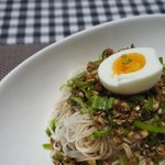 [자취요리] 간단 야식 no.1. '간장비빔국수'를 만들어보았습니다...