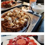 [댓글부탁해] 카이 누나네 카페 딸기와플 먹어본적 있는 새럼?