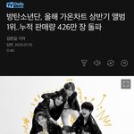 [모두드루와] 방탄 <b>가온</b>차트 최초 쿼드러플 밀리언 인증