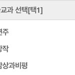 [댓글부탁해] 선택과목 <b>예술</b>교과 뭐가 나??