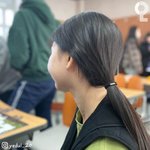 오늘 똥머리 했는데 친구가