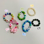 멤버들한테 줄 비즈 반지 만드는 남돌