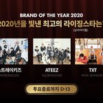 [TXT모아] 올해의부랜드대상/<b>라이징</b>스타부문 TXT 투표안내