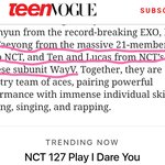 [NCT] 엔시티 21명 언급됨