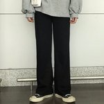 바지 길게 입는거 별로야? 추반 좀