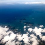 <b>저번</b> 방학 제주도행 비행기 밖 풍경