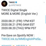 [드루와] 트와이스 <b>금욜</b> 오후 1시 영어곡 나옴