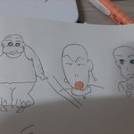 얘들아 미녀<b>구슬</b>삼총사도 그려봤어