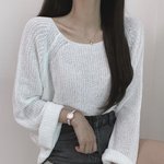 [추반] 시스루 니트 색 <b>골라조</b>